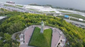 Памятник Салавату Юлаеву в Уфе. Башкирия. Вблизи крупным планом (4К)