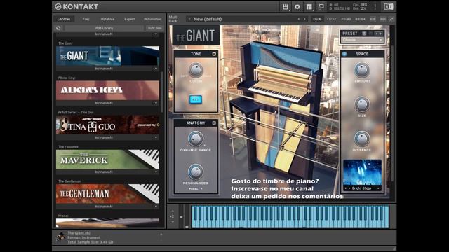 The GIANT Piano Kontakt 5 | Link na Descrição