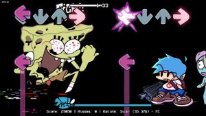 FNF"НОВЫЙ БОСС ГЛИТЧ СПАНЧ БОБ ПРОТИВ БОЙФРЕНДА! Friday Night Funkin'Без читов!!Фрайдей Найт Фанкин