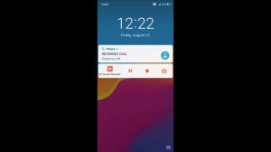 Honor 7A incoming call (screen video)