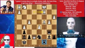 Stockfish 15.1 (4K Elo) Sacrificed Everything against Magnus Carlsen | Stockfish vs Magnus | chess