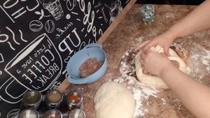 Осетинский пирог с мясом. Ossetian meat pie.?