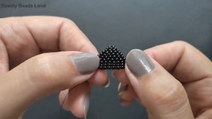 Seed bead earrings making, brick stitch and bead fringes earrings tutorial