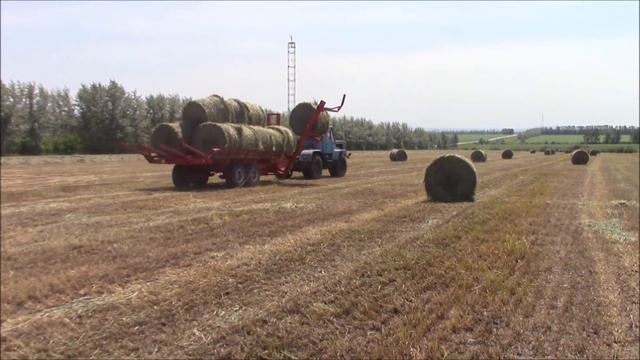 Подборщик-транспортировщик рулонов смотреть онлайн