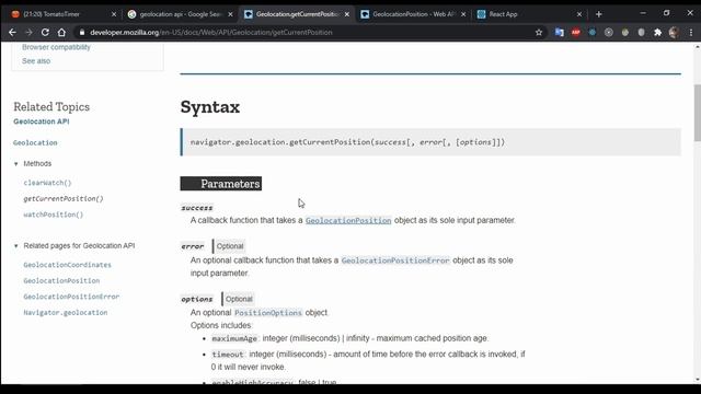 Showing Current Location using html5 geolocation api
