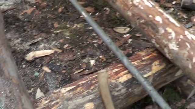 СТРОЮ ИЗБУШКУ!ПОДВИСЛО ДЕРЕВО ЛЕБЁДКА В ПОМОЩЬ! смотреть онлайн