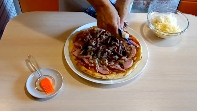 Быстрая пицца из грузинского лаваша