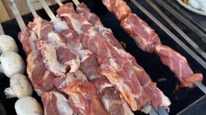 Сочи 2021. Май. Сезон начался! Пляж пансионата « Фрегат» в Курортном Городке. Вкусный шашлык.