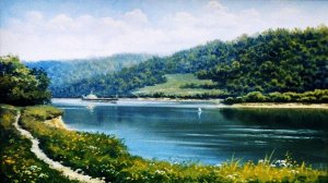 Родные летние пейзажи художника Александра Рудакова.