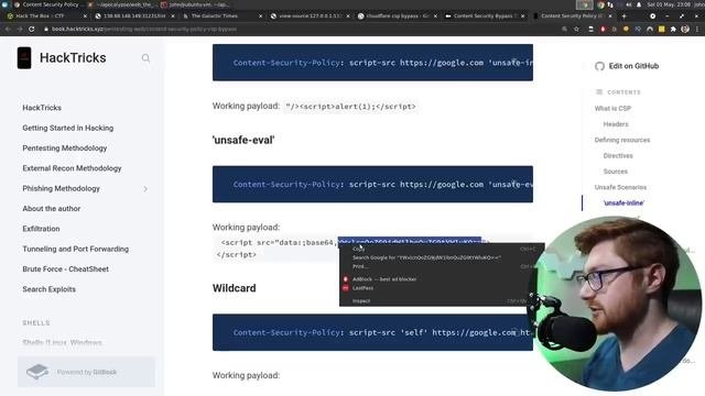 Cloudflare CDN CSP - XSS Bypass / HackTheBox Cyber Apocalypse CTF
