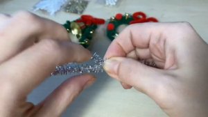 НОВОГОДНИЕ Поделки из синельной проволоки DIY Christmas ornaments