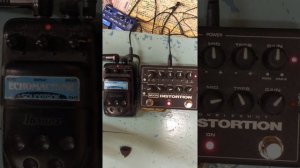 MXR Doubleshot Distortion with Ibanez EM5 Echomachine