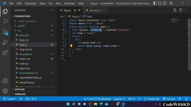 Props in class component in react js