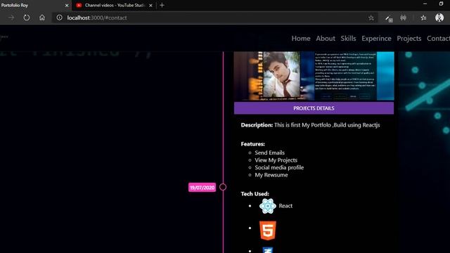 Portfolio using react.js смотреть онлайн