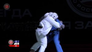 Полуфинал XXVIII Чемпионата России по кудо - категория 270 ед. Хрисанов vs Жеребцов.mp4