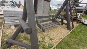 Качель деревянная