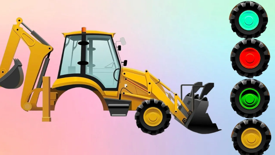 УГАДАЙТЕ ПРАВИЛЬНО КОЛЕСО ТРАКТОРА JCB 1 смотреть онлайн