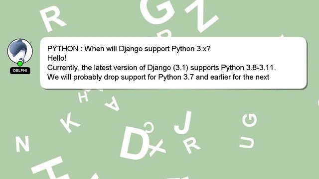 PYTHON : When will Django support Python 3.x?