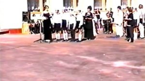 Открытие школы. Село Узморье, Энгельсский район. 27 августа 2001 год