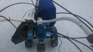 Нева МБ-23 Мультиагро с снегоуборочной приставкой