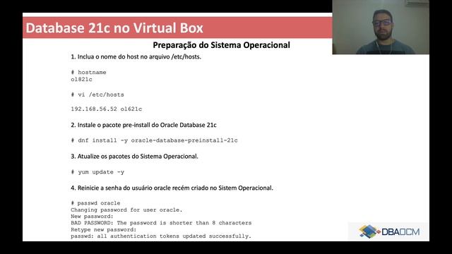 Como instalar o Oracle Database 21c no Oracle Linux 8 com VirtualBox смотреть онлайн