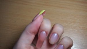 Наращивание ногтей на верхние формы впервые.Дизайн с желтым френчем?