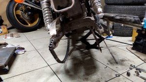 Замена звезд и цепи на Honda Shadow 750