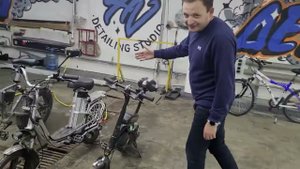 электровелосипед Kugoo v1 (22 а/ч) для курьеров, сравнили с Колхозником Minako