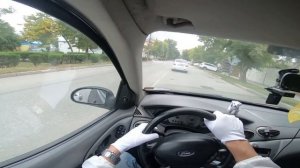 Еду на Ford focus 1 ZX5 2003 года, объём двигателя 2л. 131Л.С - вид от первого лица