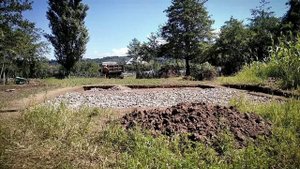 Подушка под плиту фундамента из щебня | Строительство дома своими руками