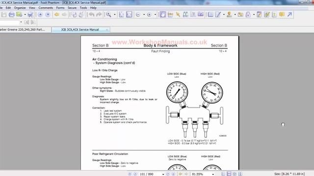 JCB 3CX,4CX Service Manual смотреть онлайн