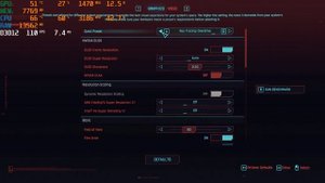 msi cyborg 15 laptop RTX 4060 45W Cyberpunk 2077 benchmark tool overdrive