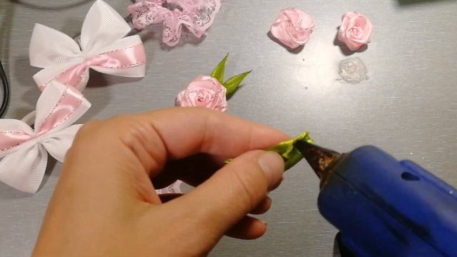 Розы из атласной ленты 1.2см смотреть онлайн