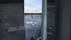 Ледоход Река Витим смыло Опору моста
