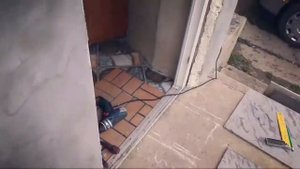 Укладка керамогранита на лестнице (Улица) ДЕНЬ #1 Начало | Разметка