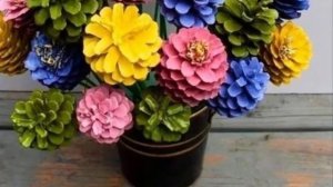 Красивые букеты из шишек! Подготовка к Новому году 2023г. Чудесная музыка - радость для души!