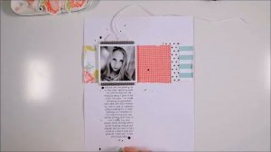 Scrapbooking Process | 'M' Layout with Felicity Jane Summer Kit