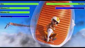 Despicable Me (2010) Airship Battle with healthbars