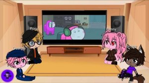 Gacha Club| ? Piggy characters react to Piggy Memes - Peppa and Roblox Piggy Funny Animation!