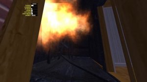 моя машина и згоревший дом