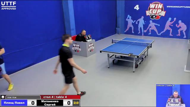 18:30 Плющ Павел 3-1 Матвиенко Сергей  стол 4 Юг-3 05.05.21 смотреть онлайн