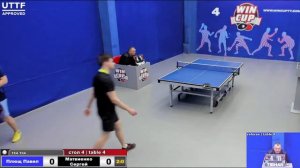 18:30 Плющ Павел 3-1 Матвиенко Сергей  стол 4 Юг-3 05.05.21