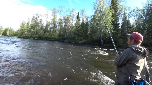 ХАРИУСОВАЯ РЫБАЛКА В УМБЕ С БАТЕЙ смотреть онлайн