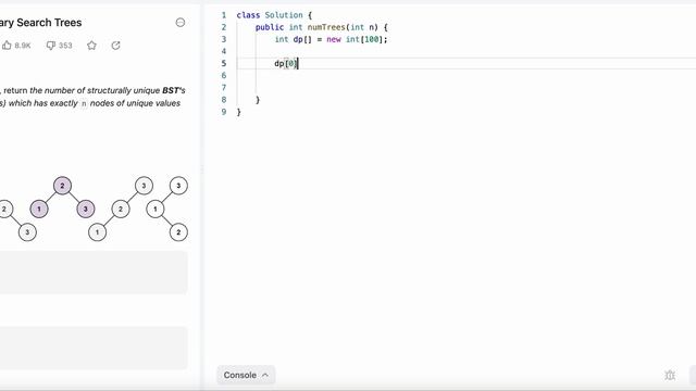 [LEETCODE] [JAVA] 96. Unique Binary Search Trees