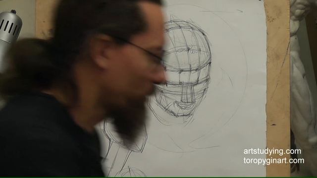 Лекция. Наброски головы в ракурсах 23.10.16_III часть смотреть онлайн