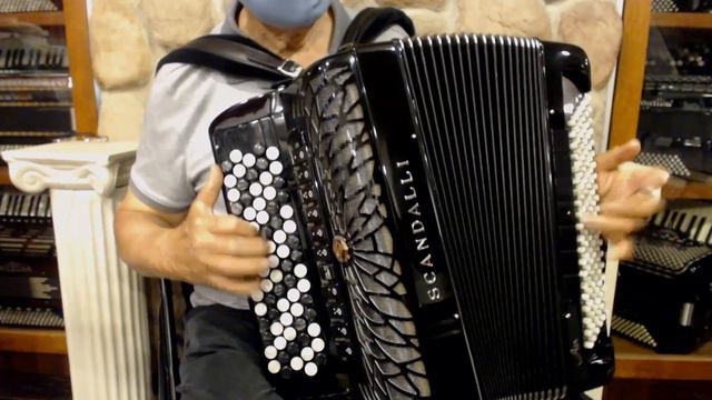 SCANAIRICHBK - Black Scandalli Air IC Chromatic Button Accordion C LMMH 77 120 $5499 смотреть онлайн