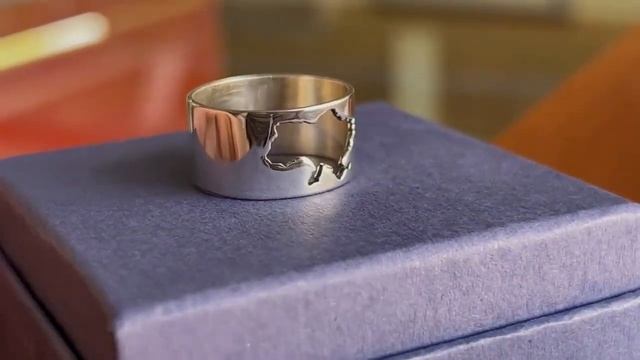 Кольцо Независимость широкое - серебро 925 пробы смотреть онлайн