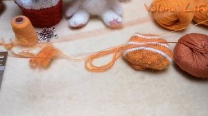 По просьбам/вяжем тело котенка без швов по кругу//описание головы