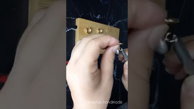 Трендовые серьги. Сережки ручной работы. Сырға жасаймыз. Сәнді сырға. Сережки за 5 минут.
