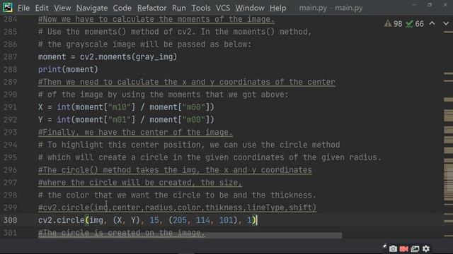 How Centroid Center of blob Detection In Python Project| ratan agarwal it informer